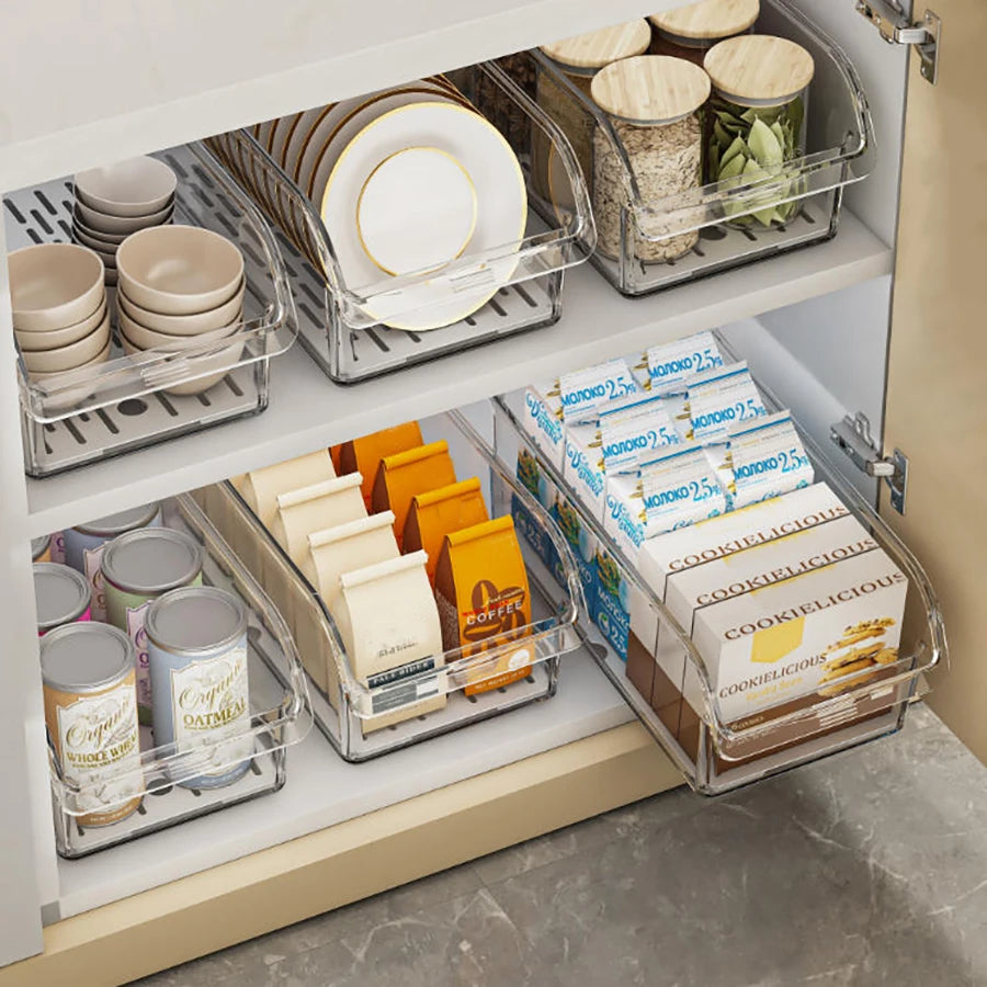 The Fridge Reset Kit™ — Stackable Clear Organizer Bins (3-Pack)