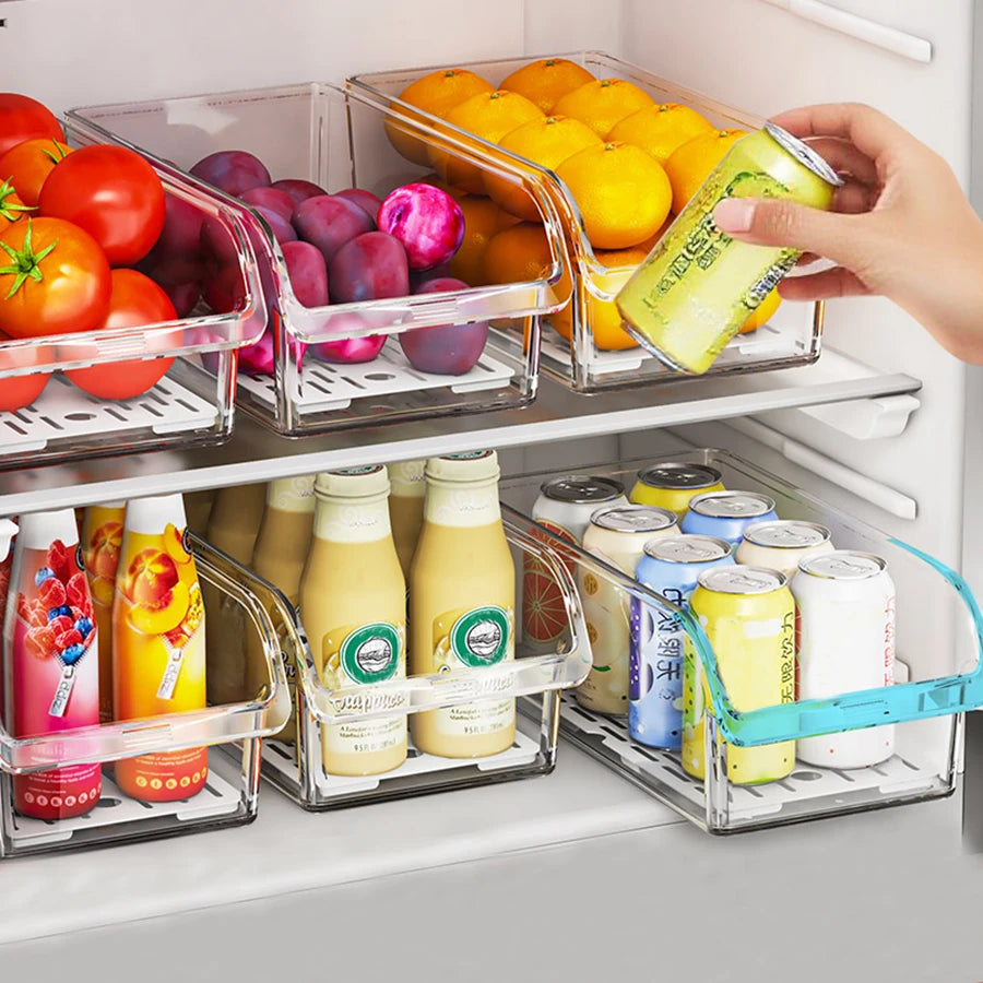The Fridge Reset Kit™ — Stackable Clear Organizer Bins (3-Pack)